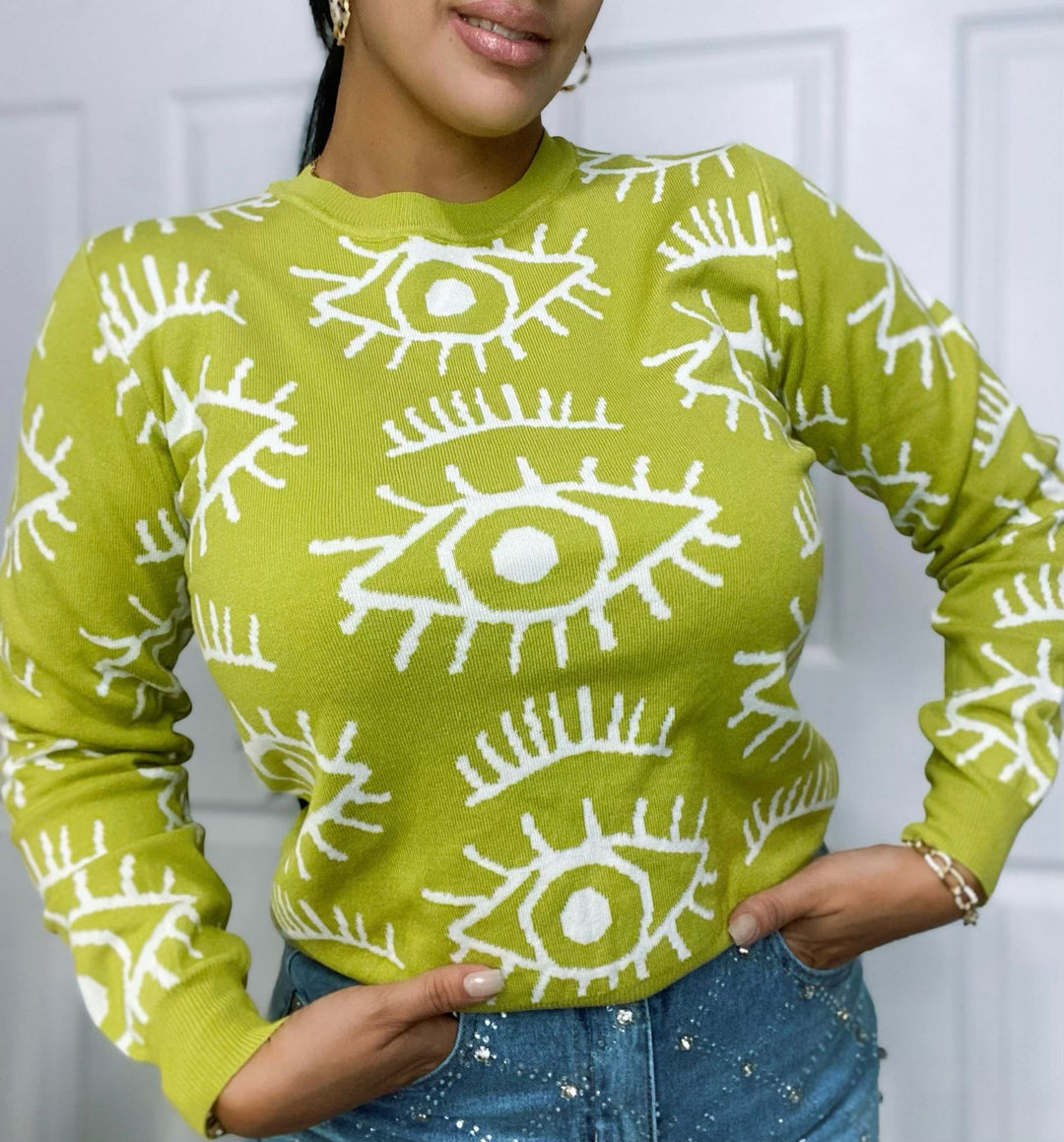Lucky Eyes Sweater